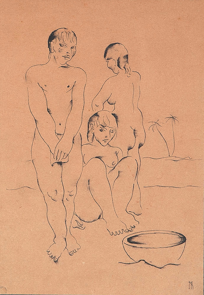 Os Índios by Ismael Nery, circa 1932