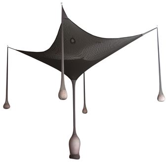 BoGenLandyScapEgg, noir - Ernesto Neto