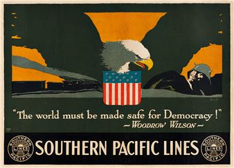 SOUTHERN PACIFIC LINES / WOODROW WILSON. . - Louis Fancher