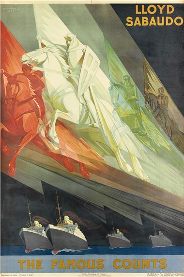 LLOYD SABAUDO / THE FAMOUS COUNTS by Giuseppe Riccobaldi, 1928