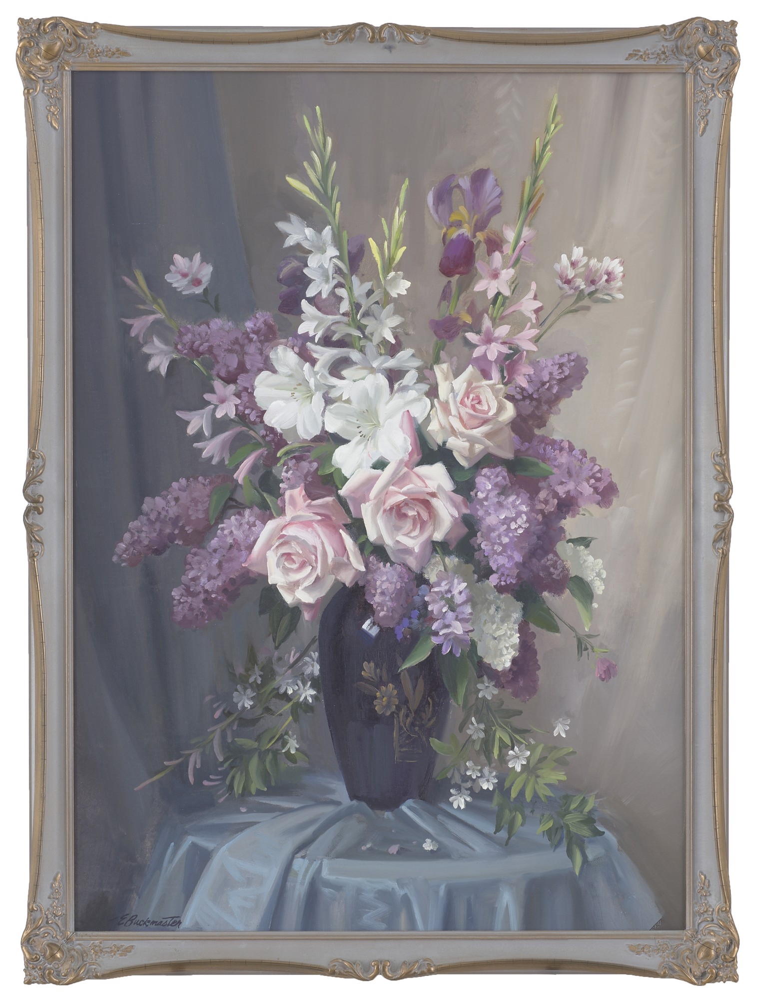Ernest Buckmaster | Still Life with Roses | MutualArt