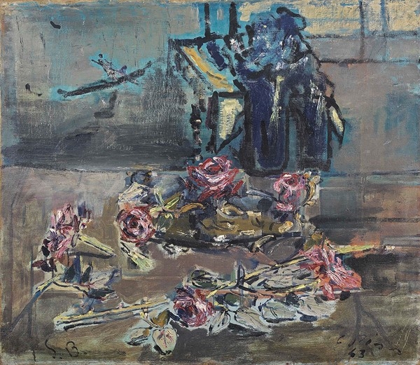 Artwork by Filippo de Pisis, NATURA MORTA A VENEZIA, Made of oil on canvas