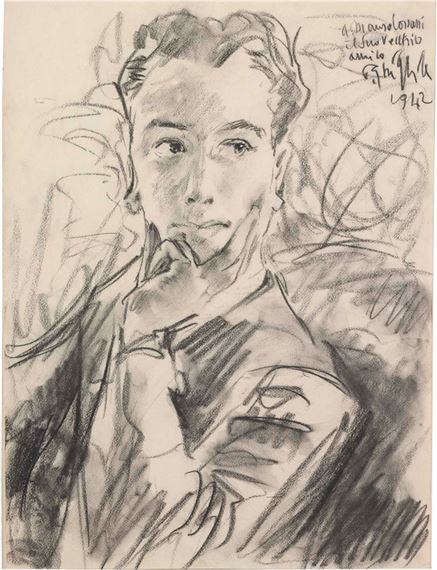 Ritratto Di Mauro Corsani by Paolo Ghiglia, 1942