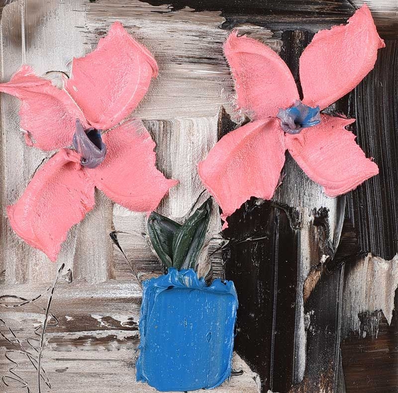 Colin Flack | PINK FLOWERS IN A VASE | MutualArt
