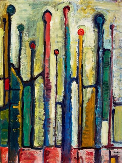 Jack Beder | Vertical Structures (1965) | MutualArt