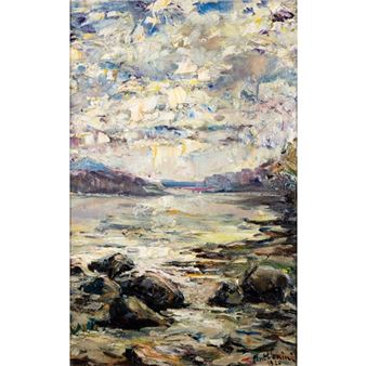 Paesaggio lacustre - Antonio Venini