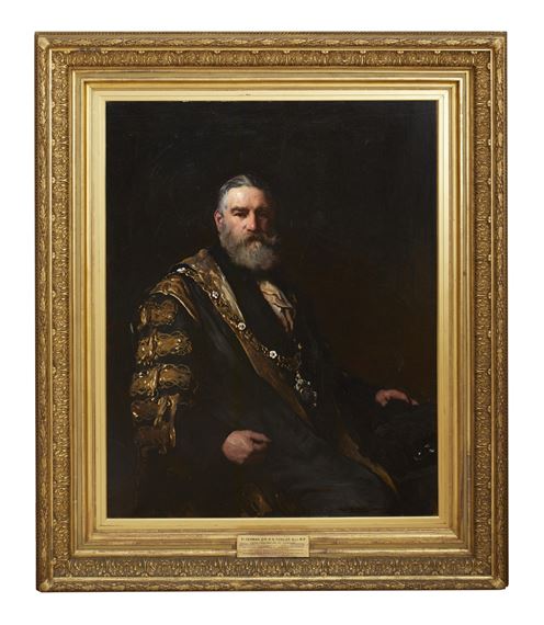 Portrait of Sir R. N. Fowler Bart M.P by Frank Holl, 1885