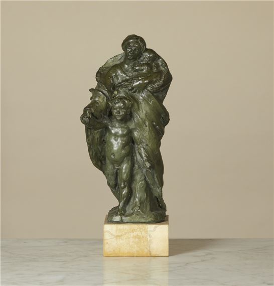Mother and Child (Education) by Alfred Drury, cast circa 1907-9