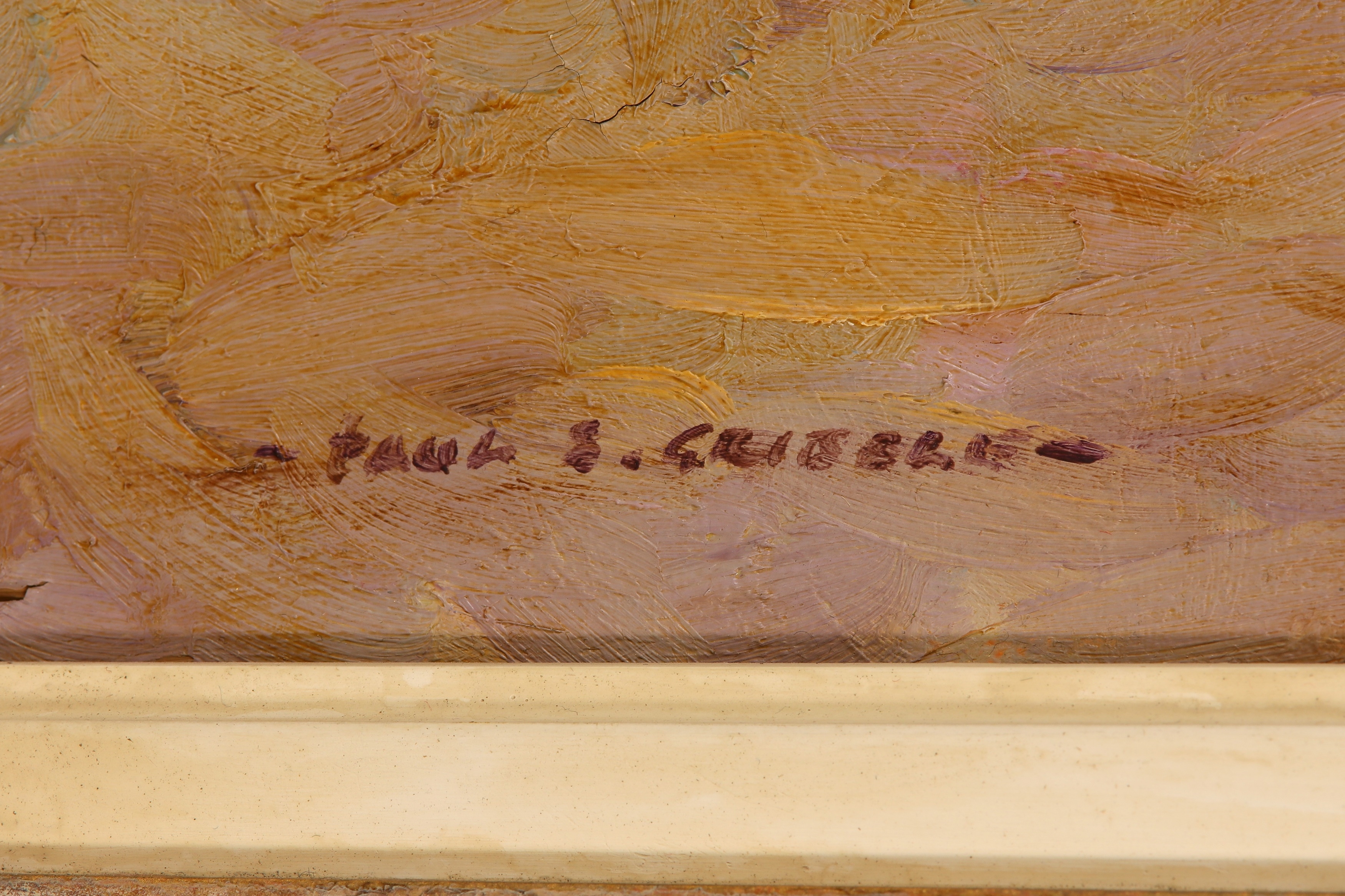 Artwork by Paul S. Gribble, Playing in the shadows, Made of oil on canvas