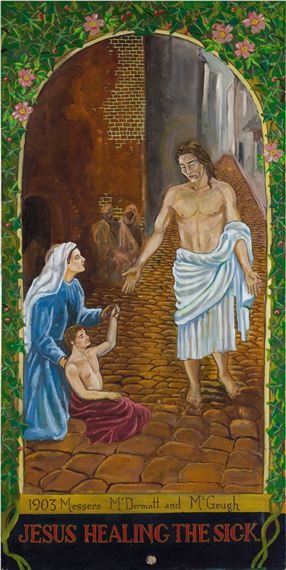 JESUS HEALING THE SICK by David McDermott, Peter Mcdermot, 1903