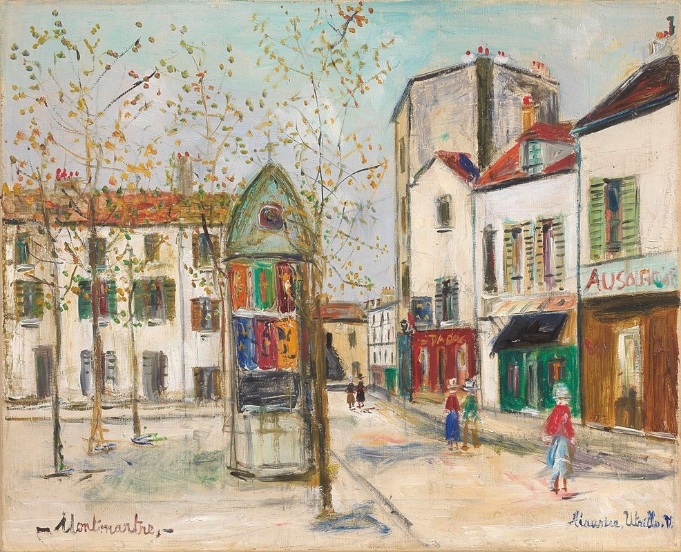 Maurice Utrillo | PLACE DU TERTRE A MONTMARTRE (1940) | MutualArt