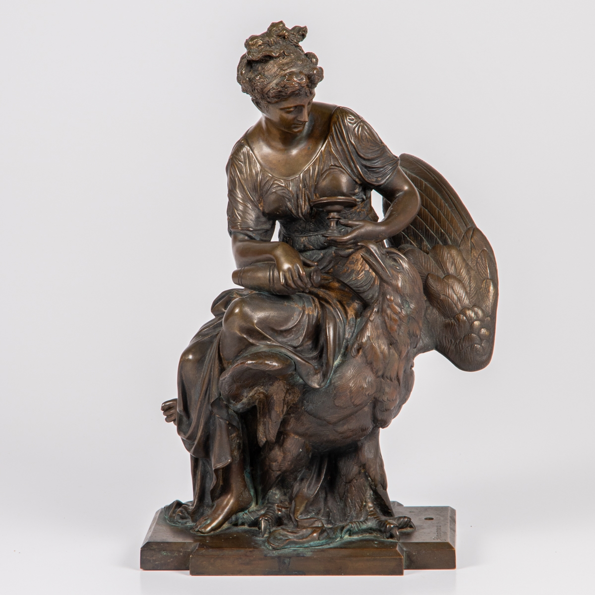 Jean Goux | Aegina and Zeus in Guise of an Eagle | MutualArt