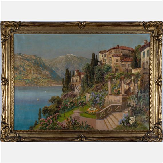 Italian Coastal Scene by Gottfried Arnegger