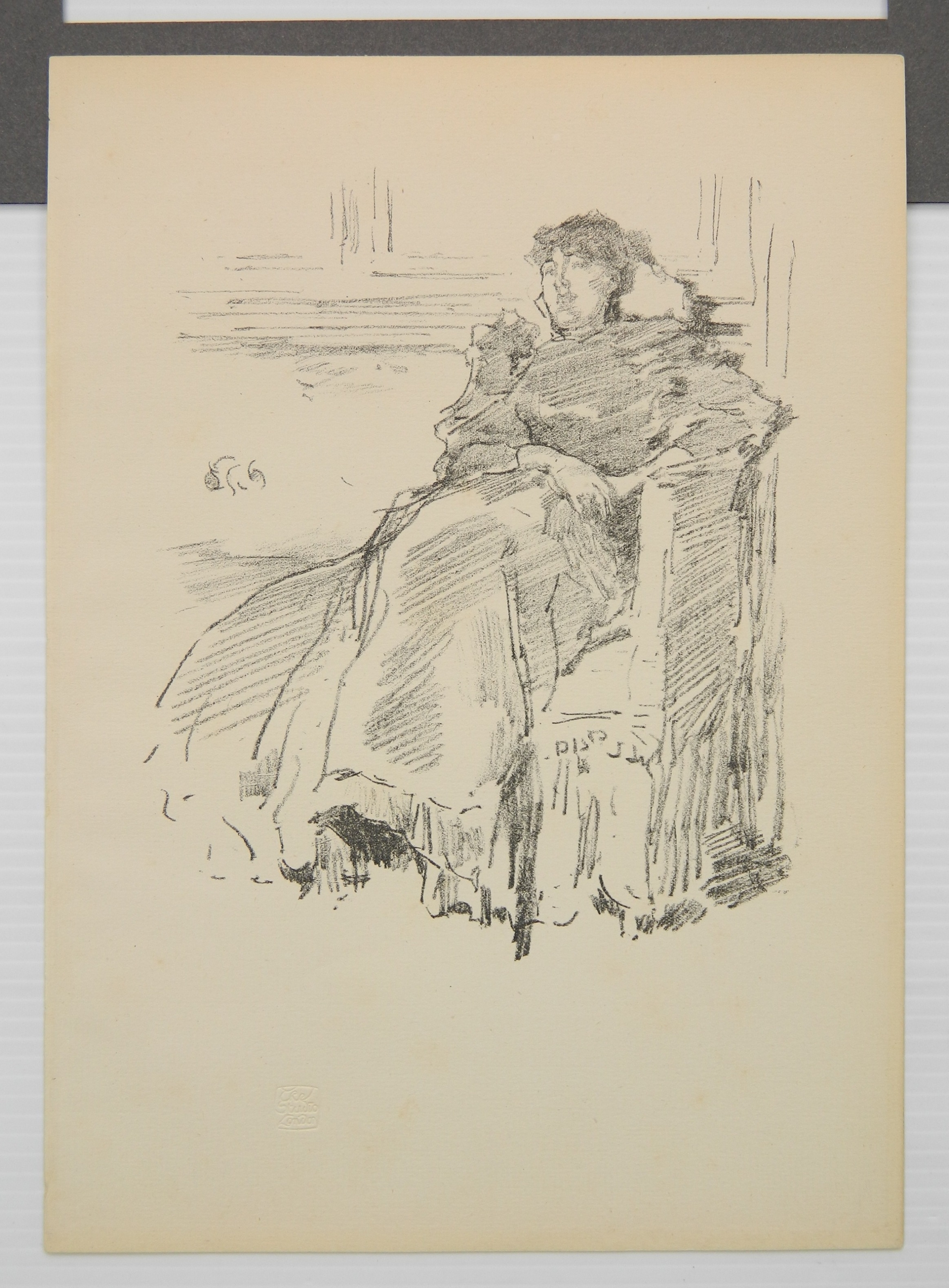 Artwork by James Abbott McNeill Whistler, Two works: Gant de Suede; Robe Rouge, Made of lithograph