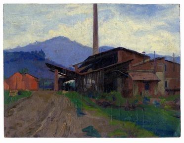 PAESAGGIO CON FABBRICA - Vieri Torelli