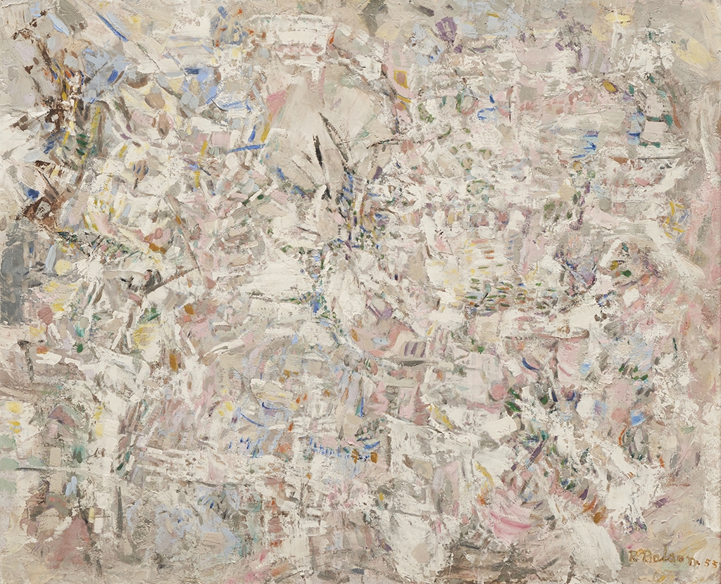 Artwork by Ralph Balson, Abstract No.3, Made of oil on board