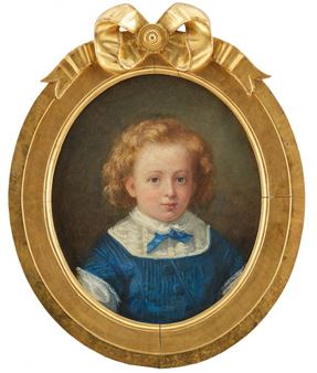 Porträtt föreställande Reinhold von Rosen som barn (1865-1946) - Charlotta ”Lotten” Ehrenpohl