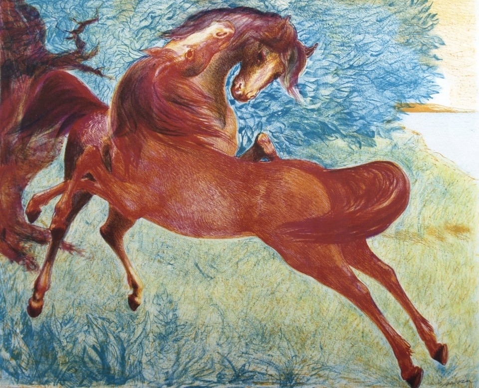 Aligi Sassu | CAVALLI | MutualArt