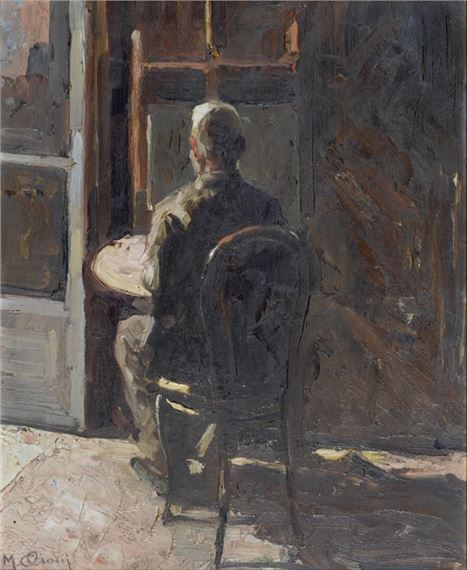 UOMO DI SPALLE ALLA FINESTRA by Manlio Ciani