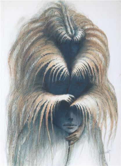 Three Heads by Francis de Lassus Saint-Geniès, circa 1970