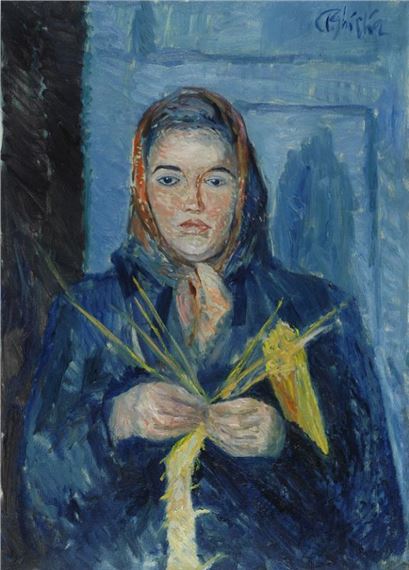 DONNA CON FAZZOLETTO