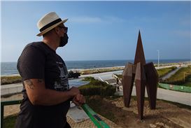 Now on View: Kris Perry's 35-Foot-Tall Steel Sculpture Mother Earth at Rockaway Beach