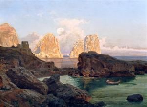 Paesaggio di Capri by Karl Lindemann - Frommel, 1873