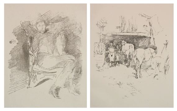 Two works : The Smith's Yard; Firelight: Joseph Pennell, No. 1