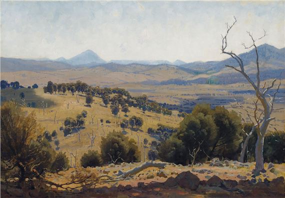 A Land of Wide Horizons, Michelago by Elioth Gruner, 1922