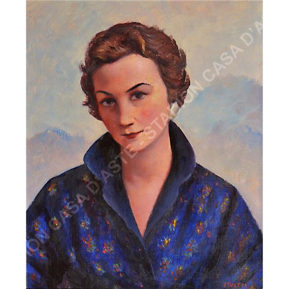 Ritratto di signora by Dyalma Stultus, 1956