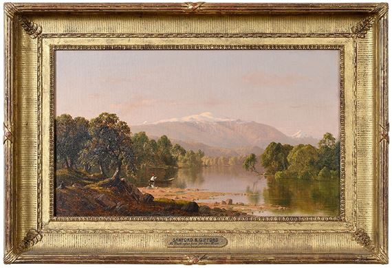 Mt. Washington from the Saco River by Sanford Robinson Gifford, dated 1856