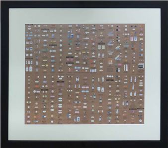 ダミアンハースト　pharmacy額装ポスター　ブロンズ ダミアンハースト pharmacy額装ポスター ブロンズ - メルカリ