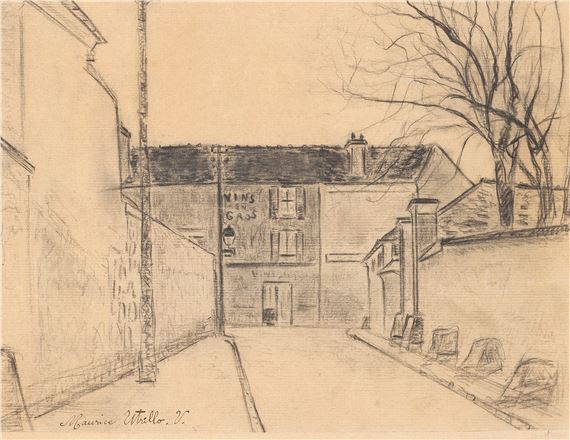 RUE DE BANLIEUE by Maurice Utrillo, 1914