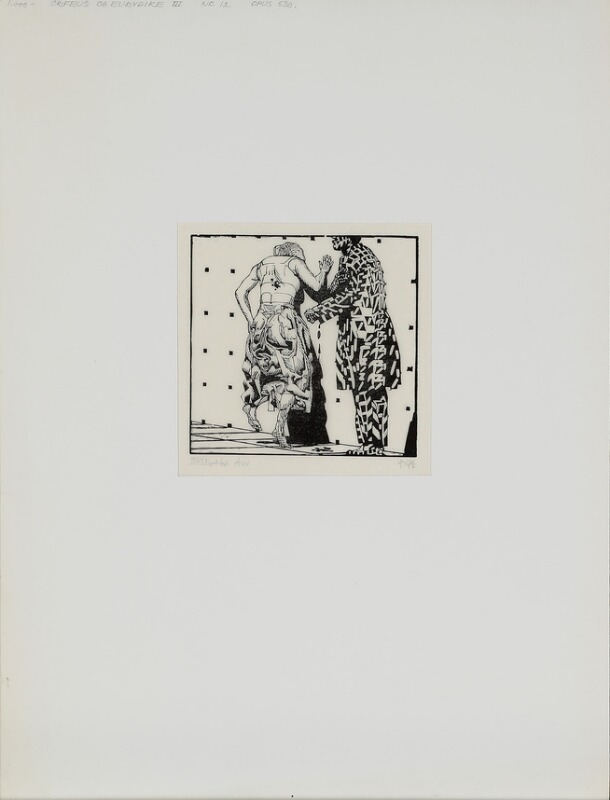 “Orfeus og Eurydike” by Palle Nielsen, 1974