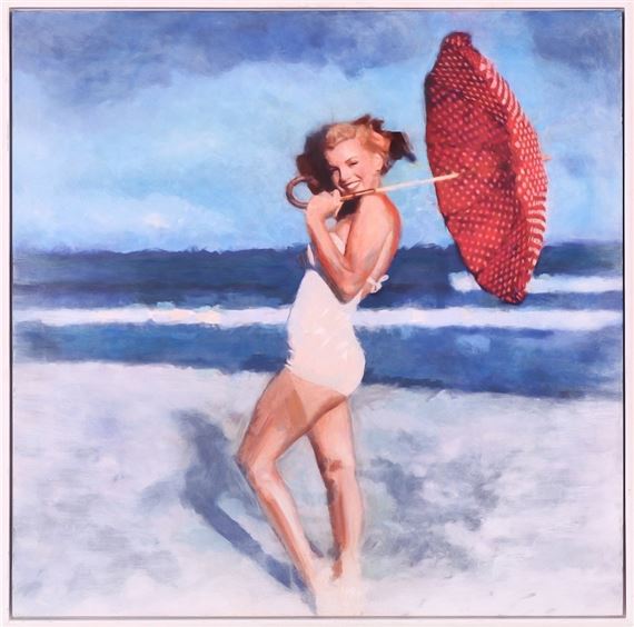 MARILIN WITH UMBRELLA - David Saudek