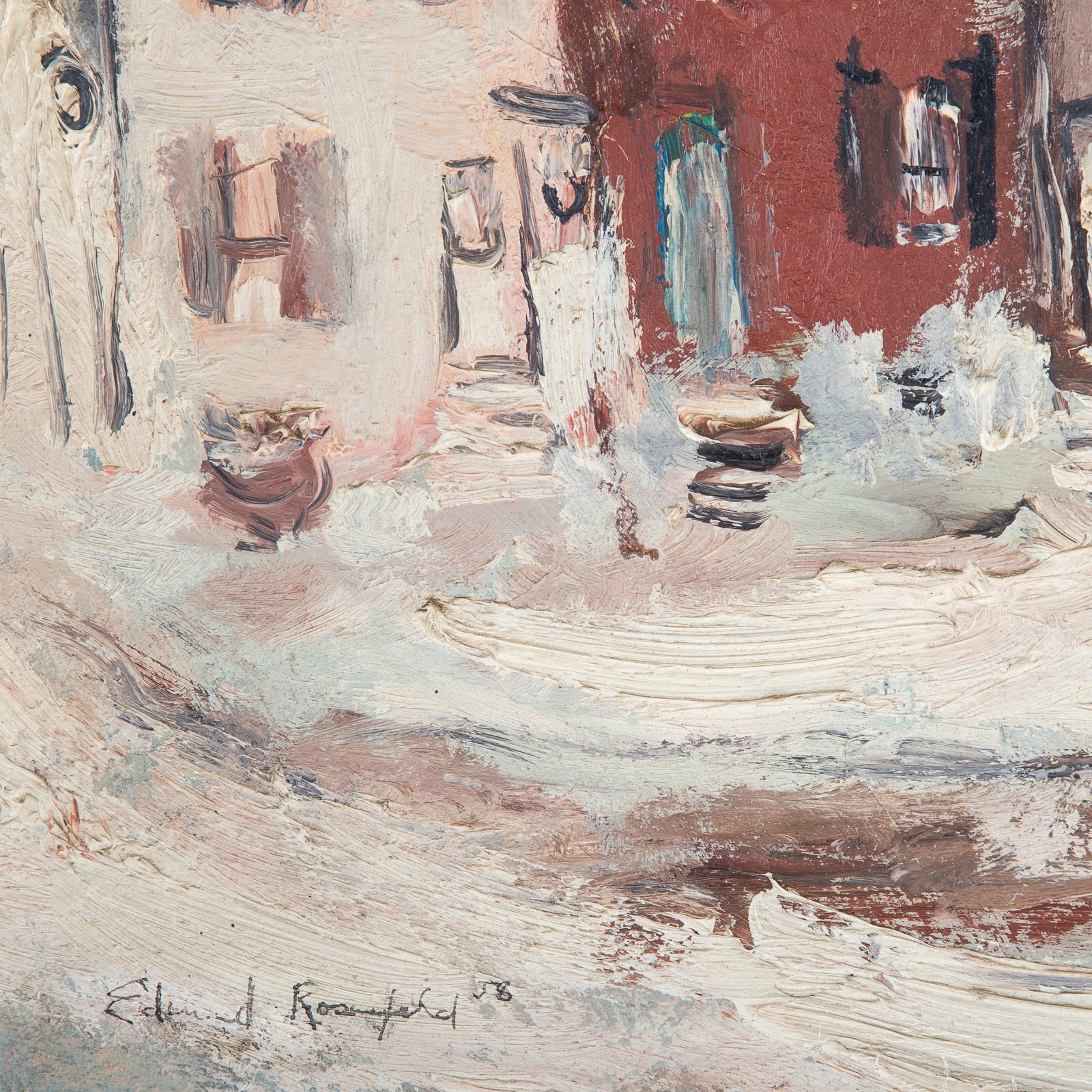 Edward Rosenfeld | Baltimore Street Scene (1958) | MutualArt
