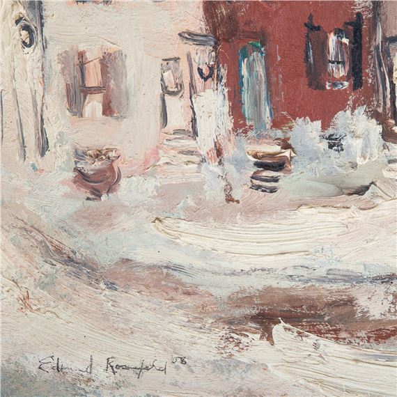 Rosenfeld Edward | Baltimore Street Scene (1958) | MutualArt