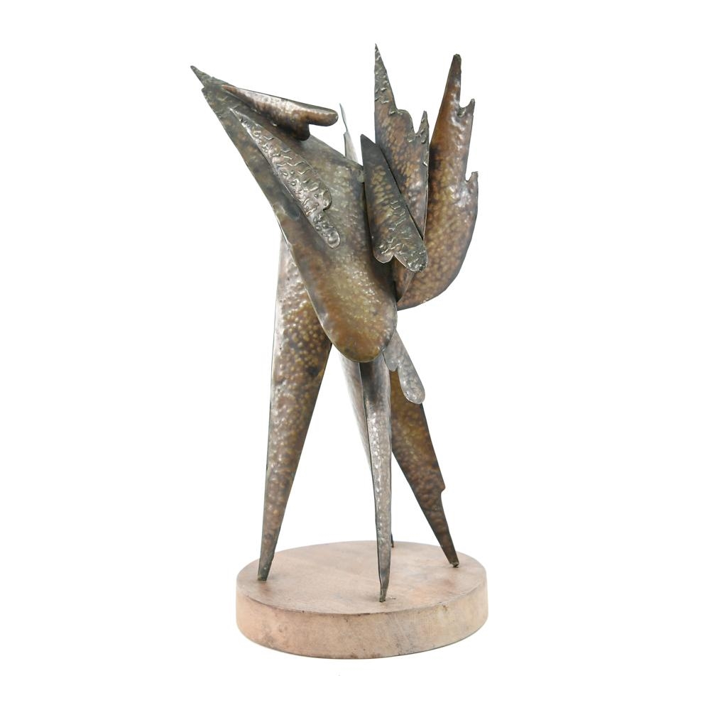 Artwork by Homer Gunn, Brutalist, Made of Hammerd bronze