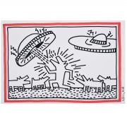 Barking Dog and Spaceship marker by Keith Haring