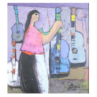 Lady with Guitars - Arcadio Boyer