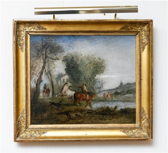 Horsemen in Landscape by Horace Vernet