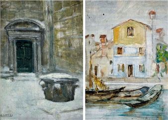 TWO WORKS; POZZO DI SAN FANTIN ; BURANO - Carlo Lotti