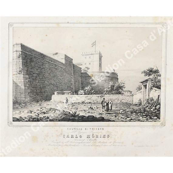 Three Works: Castello di Trieste; Interno di S. Antonio; Monumento a Winckelmann - M. Moro