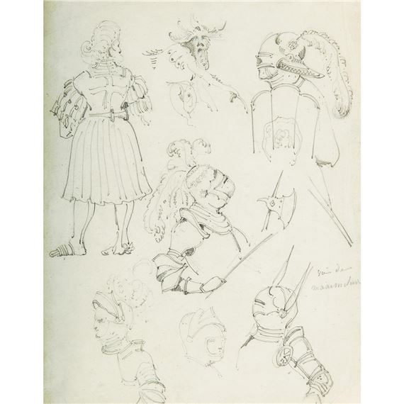 ÉTUDE D'ARMURES by Eugène Delacroix