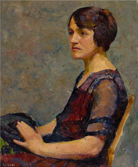 Portrait of Alice, the Artist's Sister by Luigi Lucioni, circa 1970