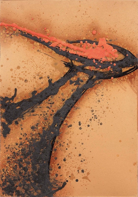 Artwork by Gilberto Zorio, SENZA TITOLO, Made of Mixed media on cardboard