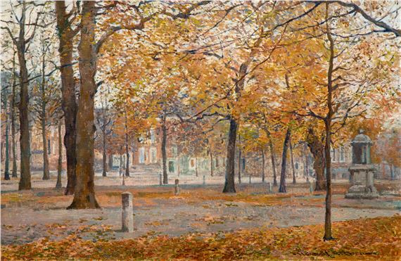 The Lange Voorhout in autumn, The Hague by Hessel de Boer