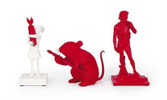 Banksy | BOMB HUGGER (RED BOMB Ver) (2019) | MutualArt