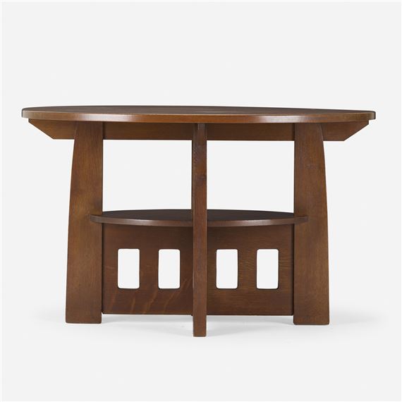 Limbert Charles Double Oval Table Model 155 Circa 1910 Mutualart