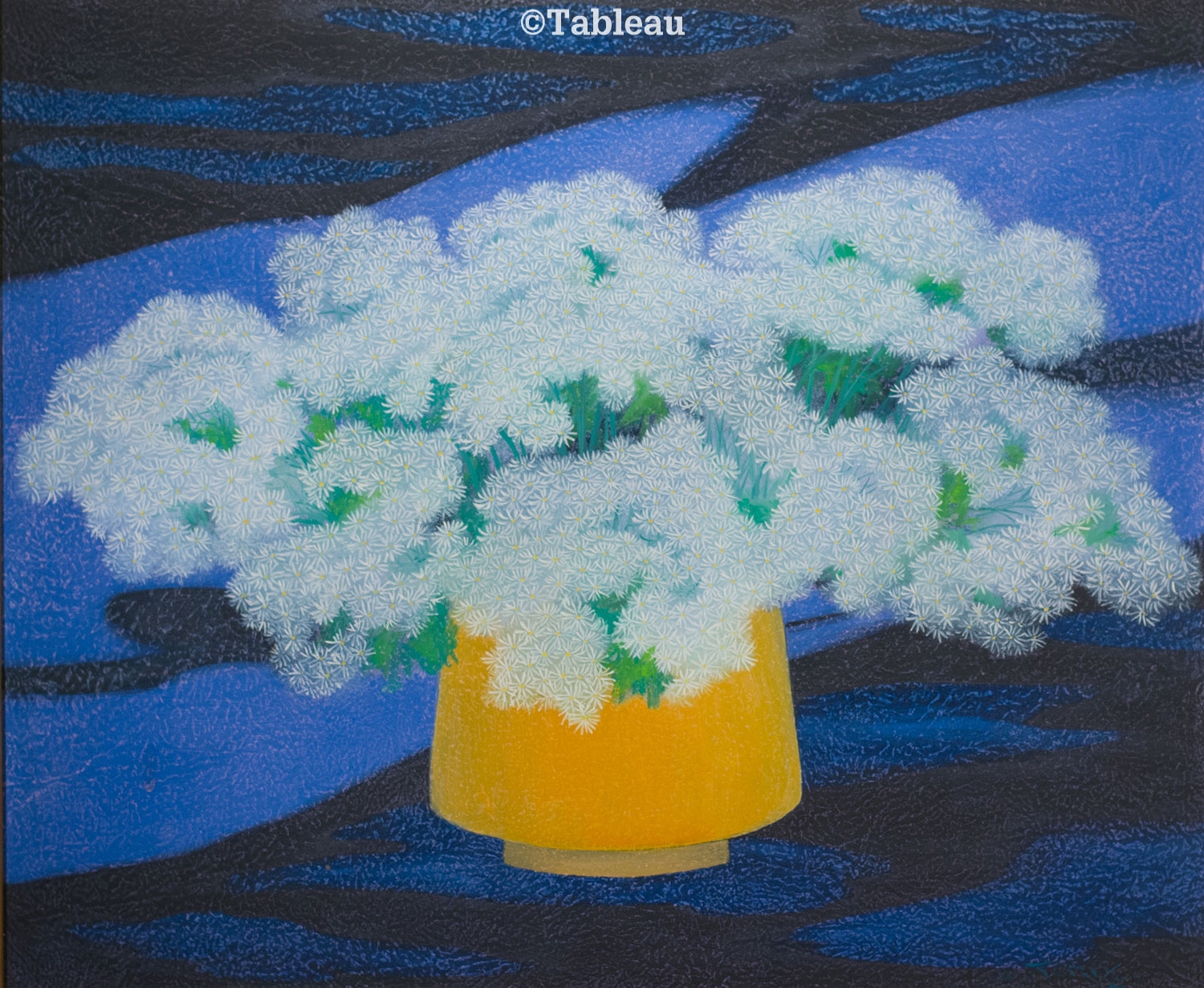 Artwork by Nobuo Toriy, Flores, Made of oil on canvas